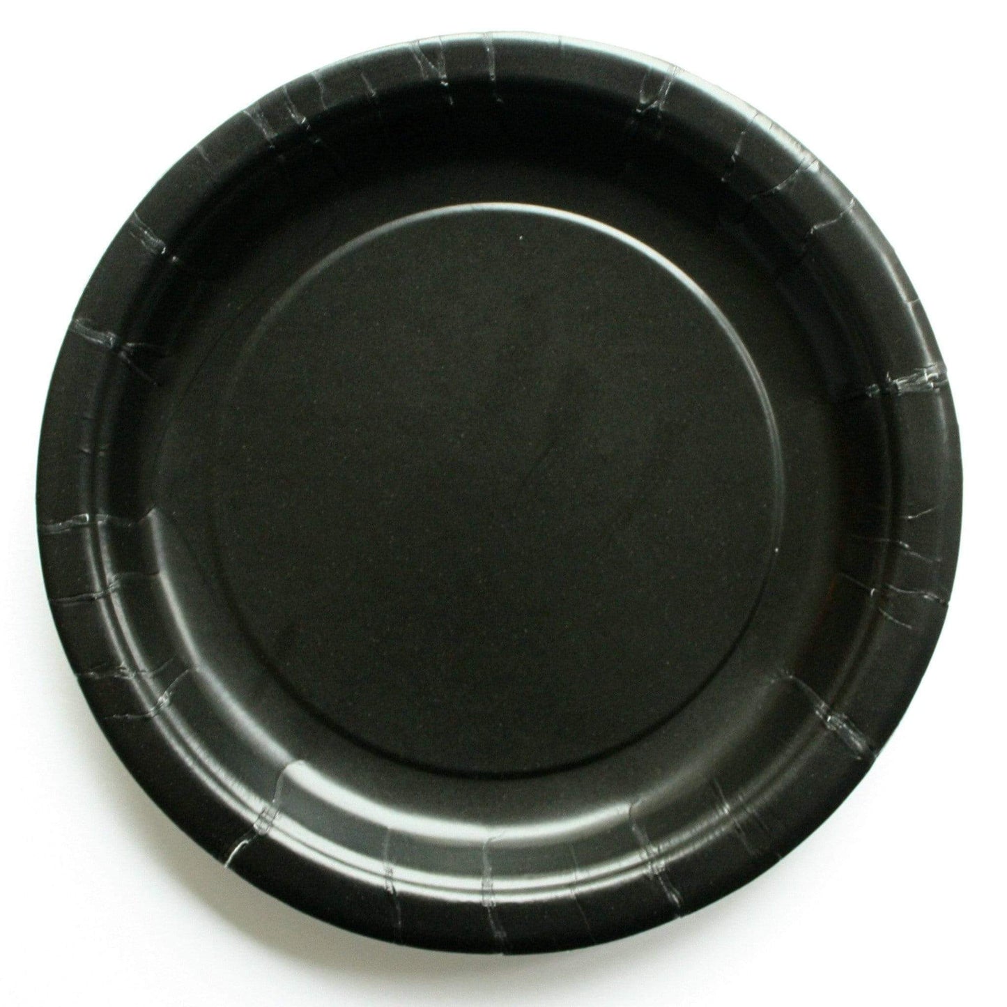 Black Paper Plates | Plain Party Plates & Cups | Solid Colour Unique