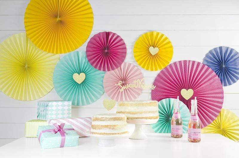 Paper Fans | White Paper Decorations | Wedding Venue Decorations UK Party Deco