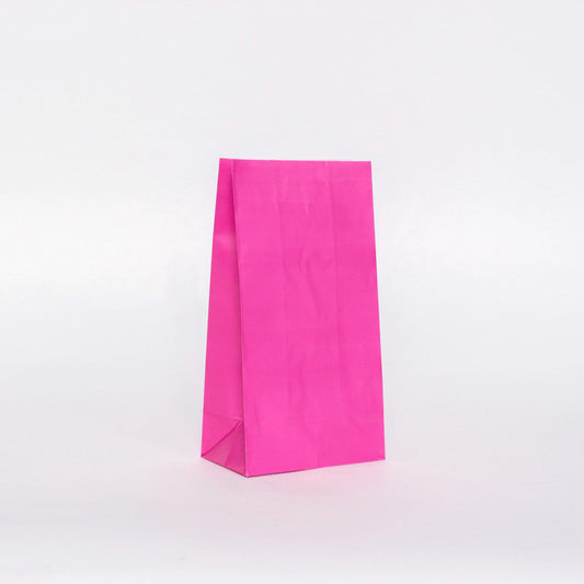 Pink Party Bags | Solid Colour Paper Bags | Treat Bags  Unique