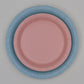 Pink Paper Plates | Plain Party Plates and Cups | Colour Block Party Unique