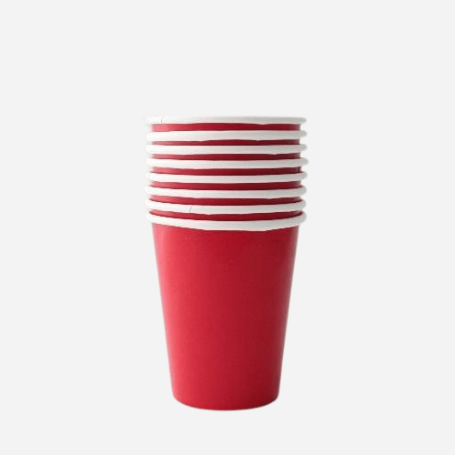 Plain Red Paper Cups UK