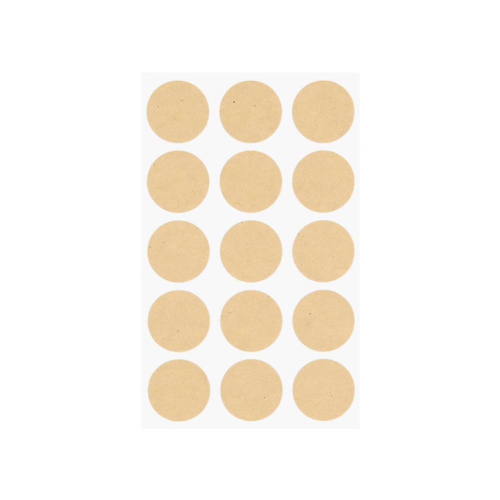 Kraft Round Sticker Labels For Gifting and Party Bags Rico Design