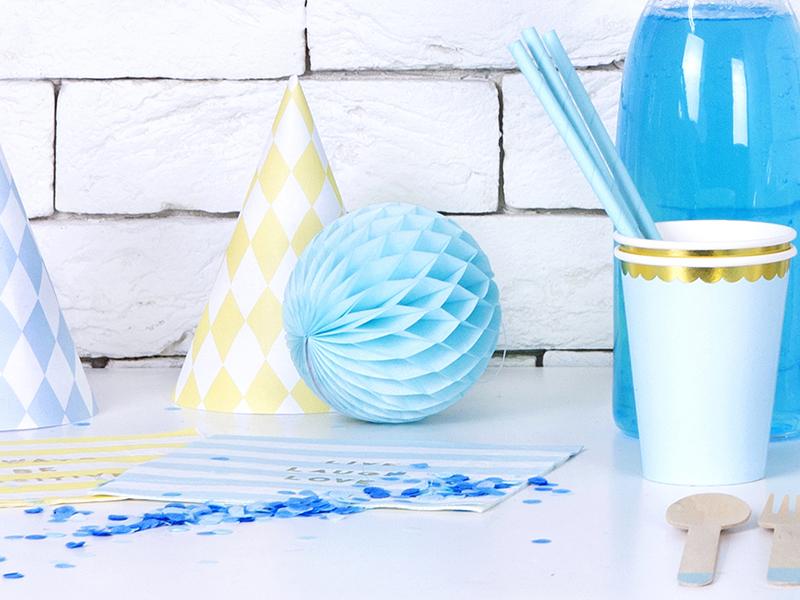 Sky Blue Honeycomb Balls | Decorate a Wedding | Paper Party Décor Party Deco