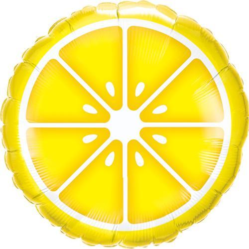 Fruit Balloons | Sliced Lemon Fruit Foil Balloon | Helium Balloons Qualatex