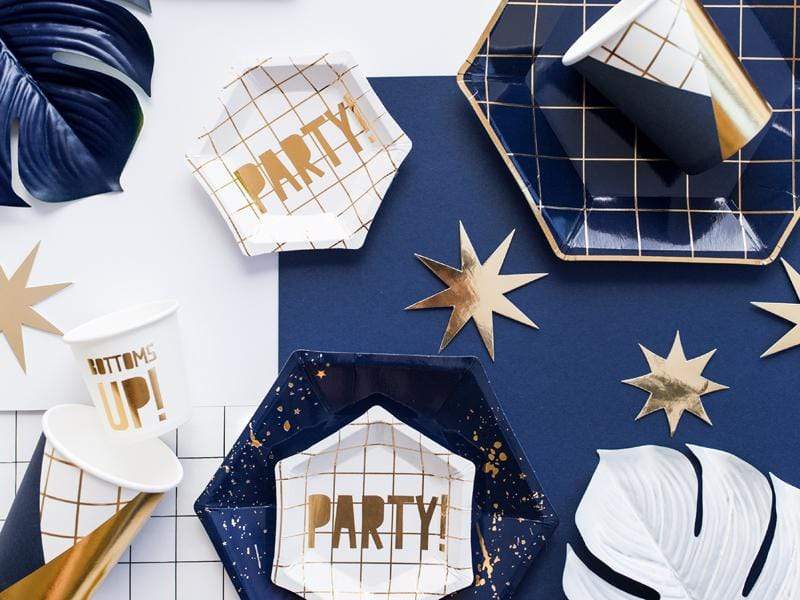Modern Party Plates | Art Deco Gatsby Party | Grown Up Party Supplies Party Deco