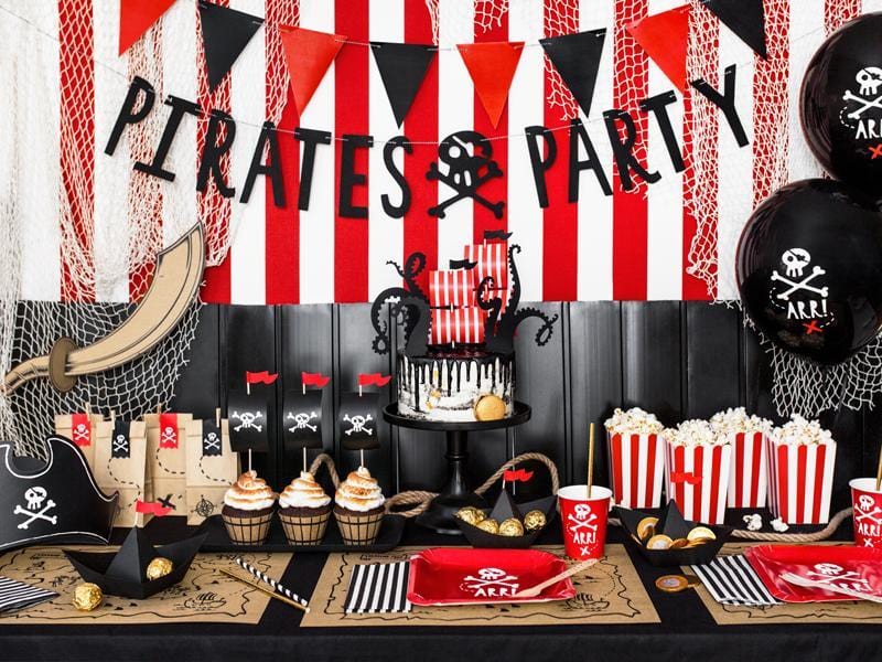 Striped Treat Boxes | Popcorn Boxes | Movie Party Supplies & Decor Party Deco