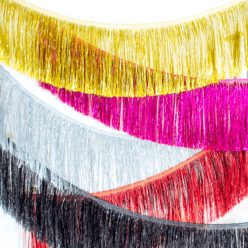 Gold Tinsel Fringe Garland