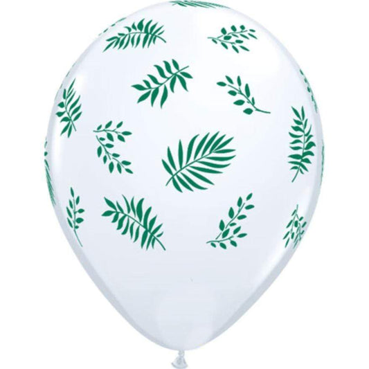 Tropical Greenery Balloons | Pretty Leaf Print Balloons | Qualatex UK Qualatex