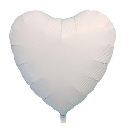 White Heart Foil Balloons | Wedding Balloons | Stylish Balloon Shop UK Qualatex