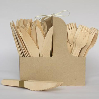 Wooden Knives | Disposable Cutlery | Natural Eco Party Supplies UK Cater For You