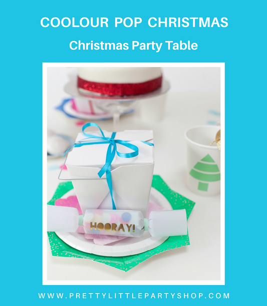A Colour Pop Christmas Party Table