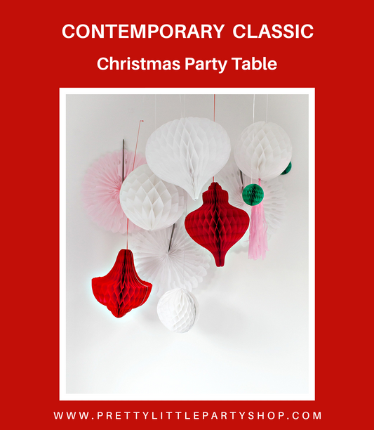 A Classic Contemporary Christmas Party Table