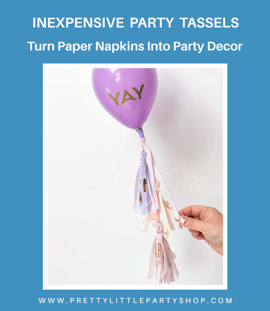 Party Tassels DIY - Make Party tassels that cost nothing!