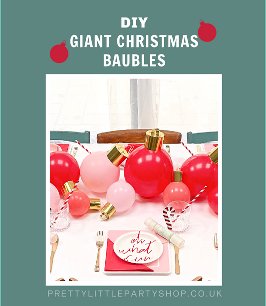 Make Giant Christmas Baubles using Balloons - Easy Online Tutorial