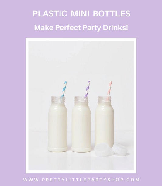 Plastic Mini Bottles for Kids Party Drinks