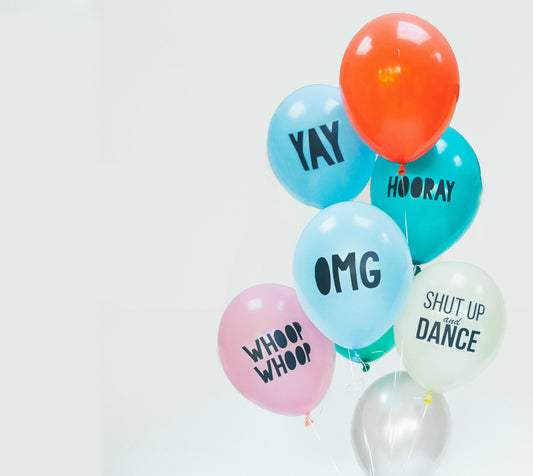 Say It With The Coolest Slogan Balloons!