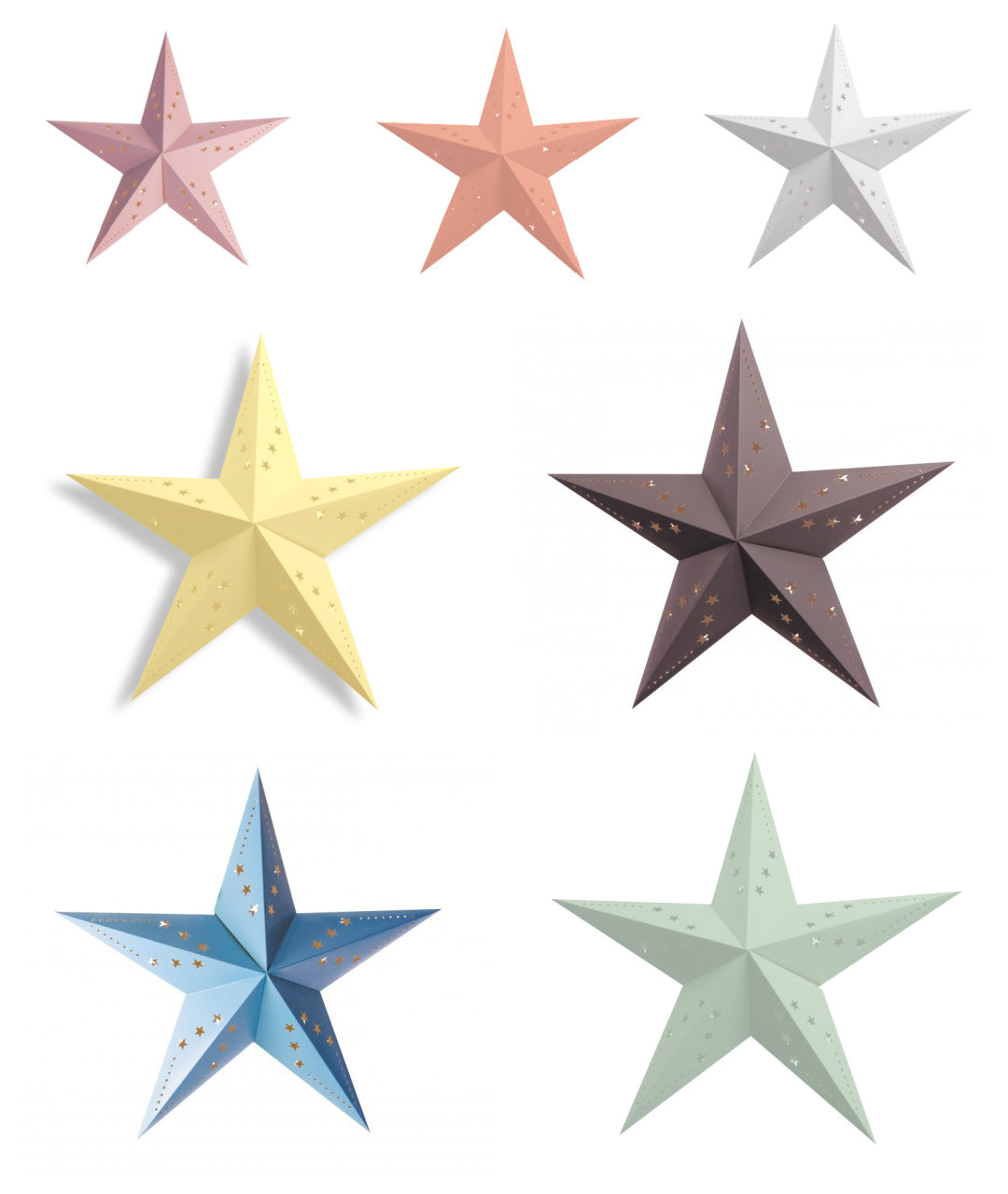 Hanging Paper Star Decorations