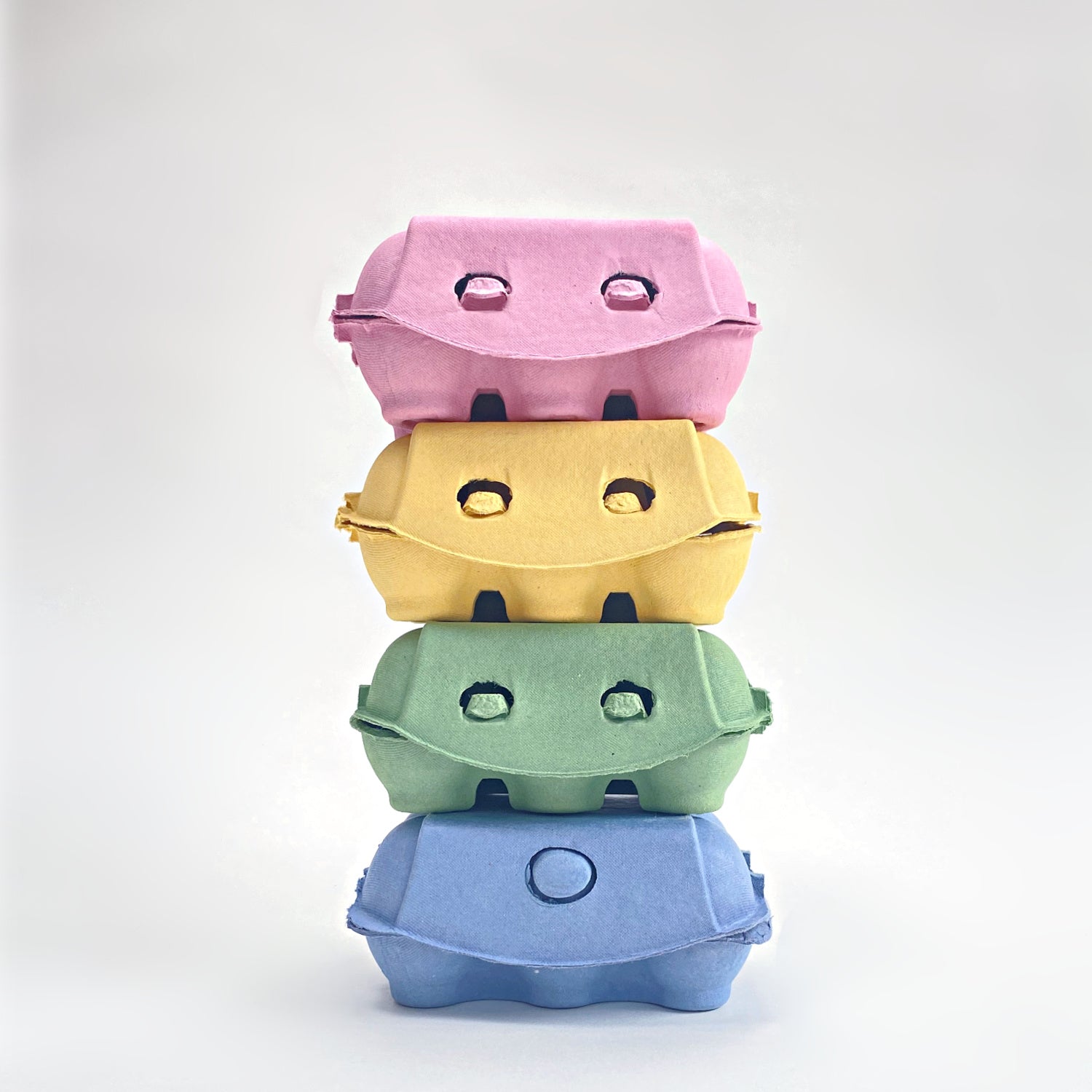 Pastel Coloured Egg Boxes