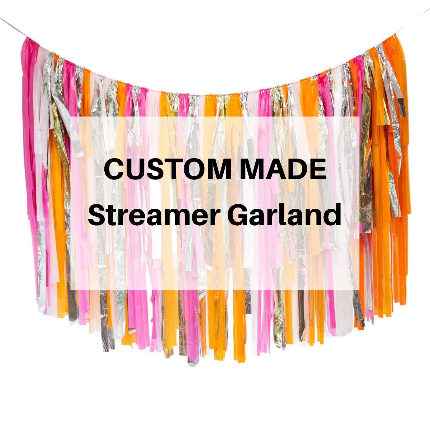 Handmade Streamer Garlands for Parties Made To Order
