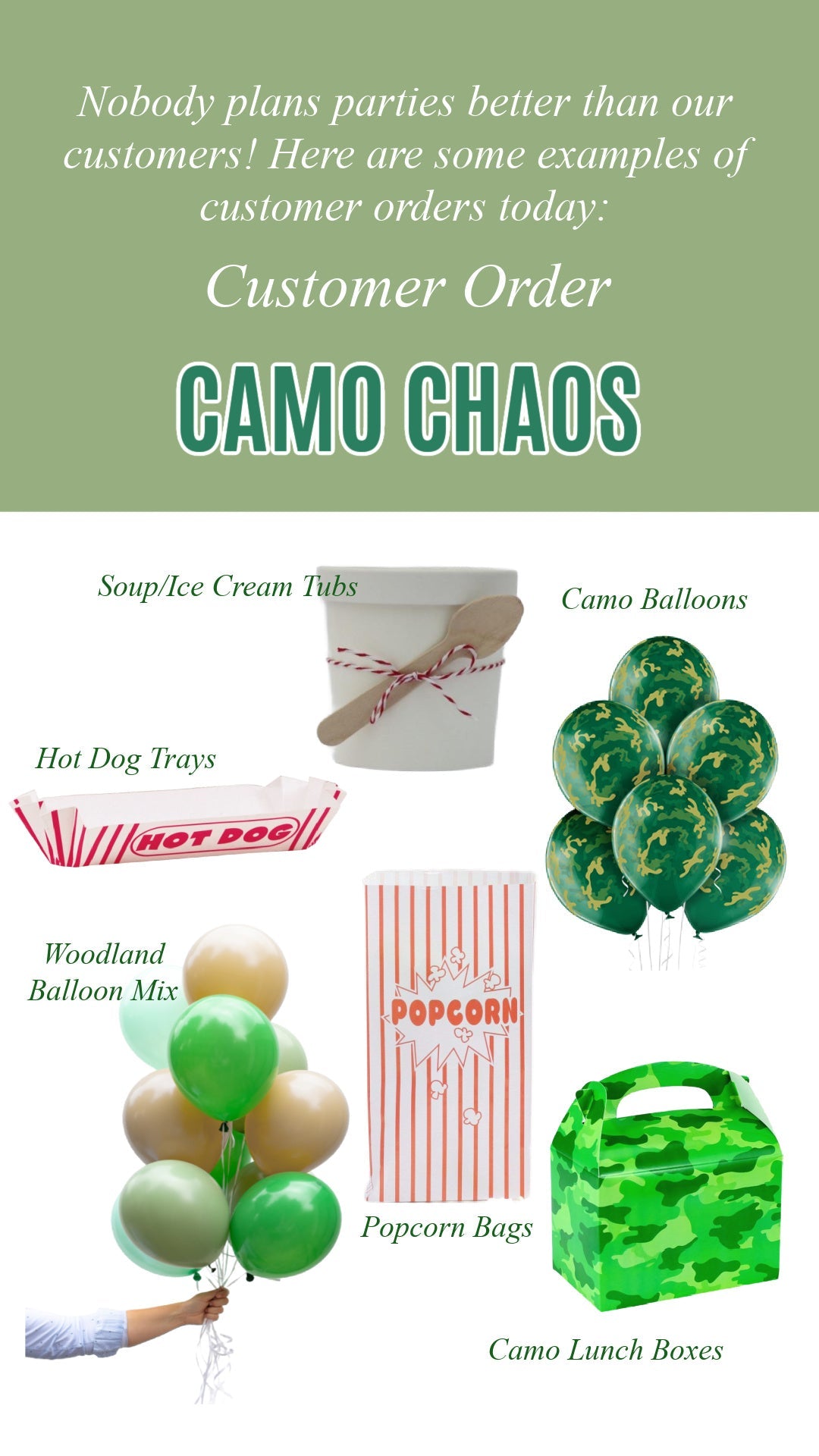 Army Camouflage Party Supplies 