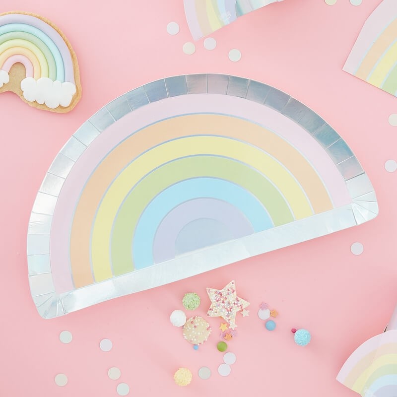 Pastel Rainbow Party Products Decorations and Ideas