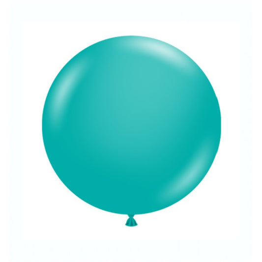 17 Inch Teal Round Balloon | Tuftex