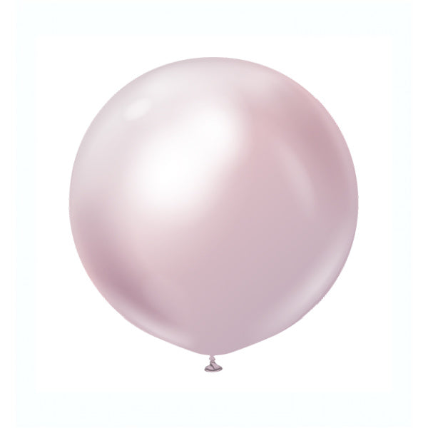 Pink Gold Mirror Balloons by Kalisan Balloons