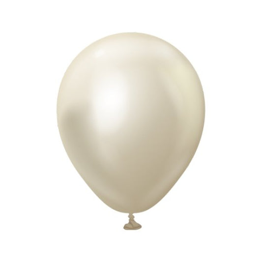 Mirror Balloons - White Gold 5" (5 Pack)