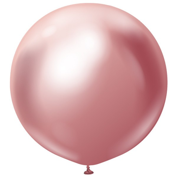 36" Round Mirror Pink Balloon | Chrome Balloons Online Kalisan