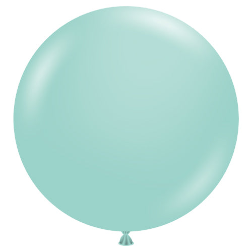 Seaglass big round balloon! These 3ft jumbo balloons are big and perfectly round. We have 36" wedding balloons in the ALL of the colour
