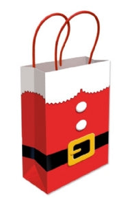 Party Bags wIth Handles - Santa (6 Pack)