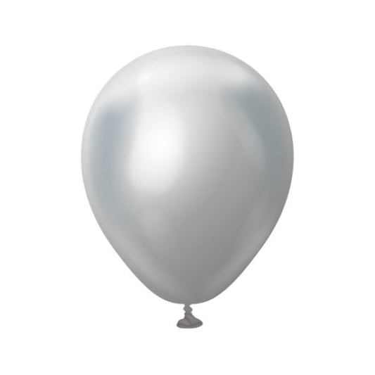 Mini Mirror Balloons - Silver 5" (5 Pack)