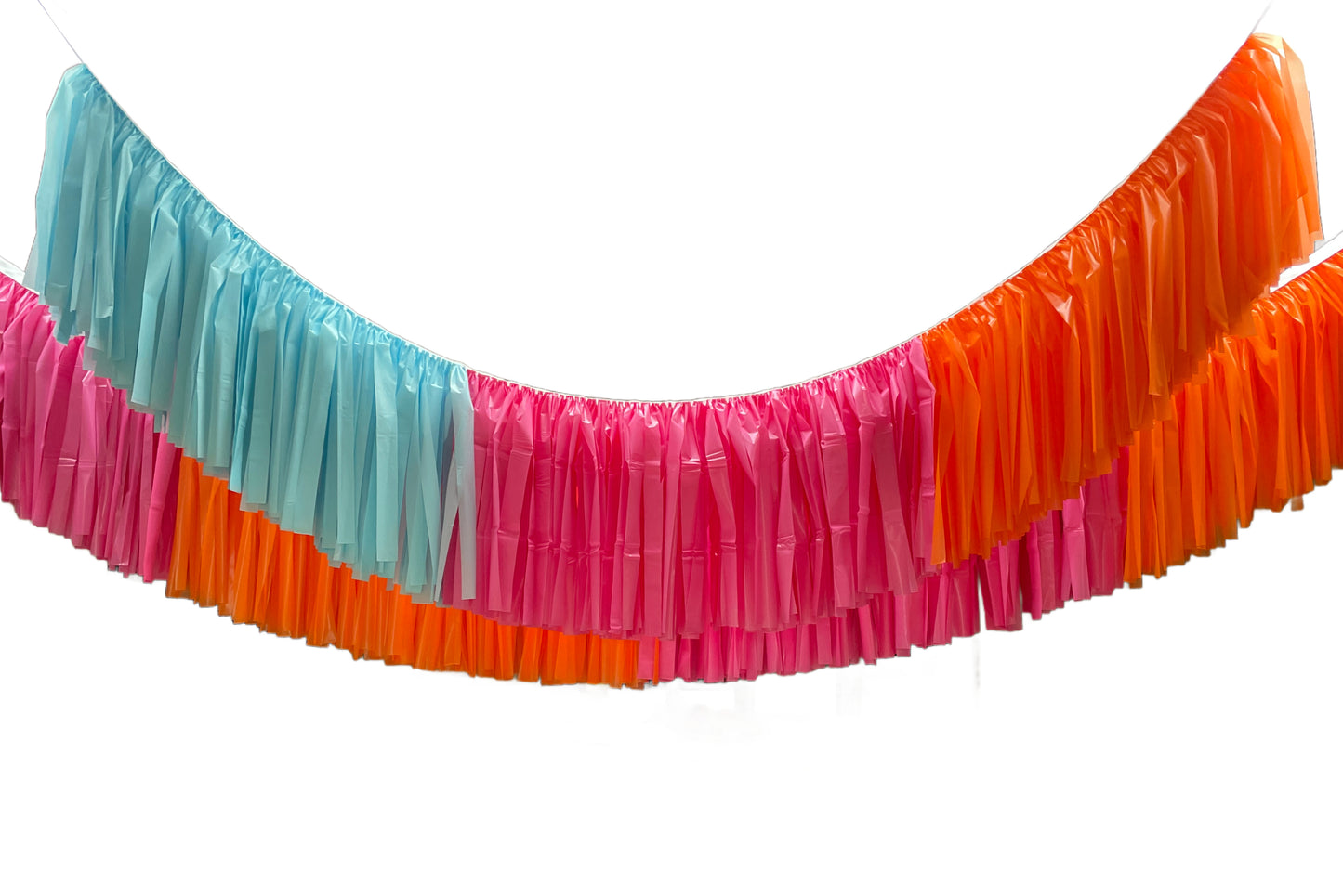 fringe decorations hanging from ceiling