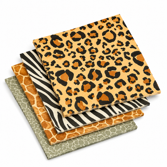 Animal Print Napkins for Safari Party