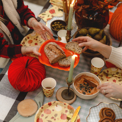 Autumn Pumpkin Paper Tableware | Halloween & Bonfire Night