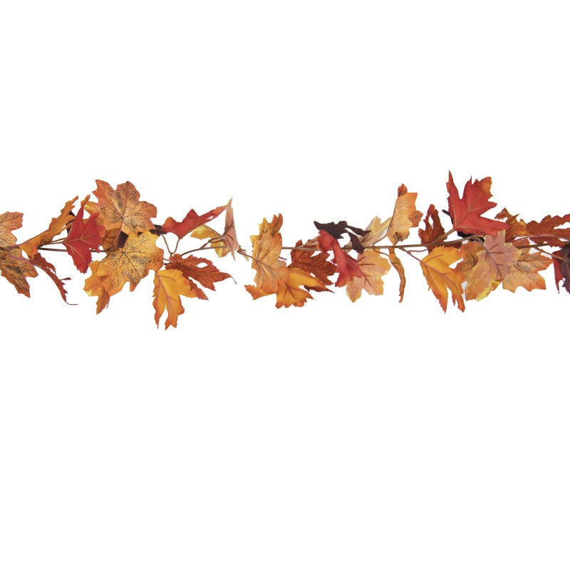 Reusable Autumn Leaf Garland | Fabric Fall Decoration