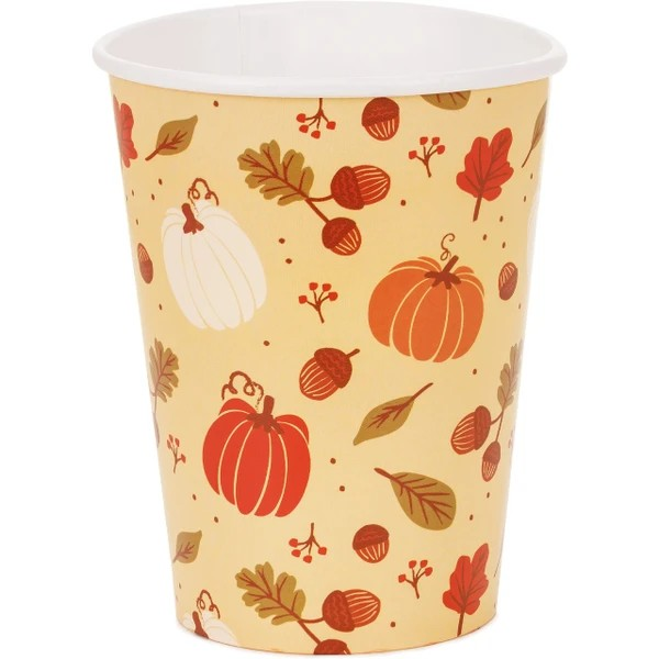 Autumnal Paper disposable cups