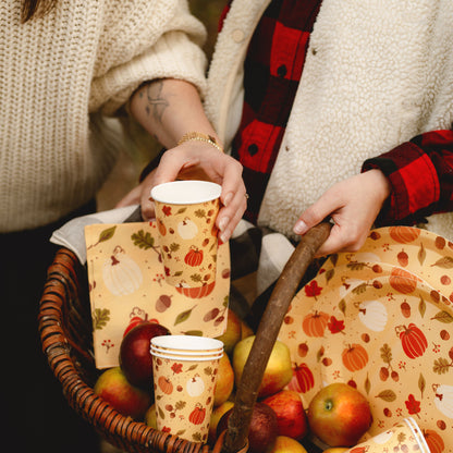 Autumn Pumpkin Paper Tableware | Halloween & Bonfire Night