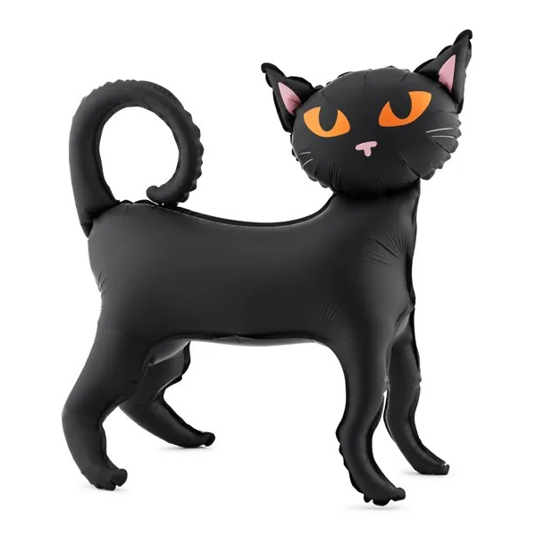 Standing Black Cat Foil Balloon | Halloween Party Decoration