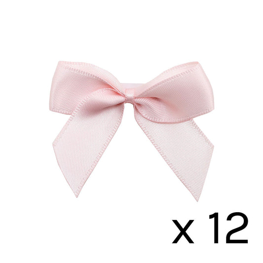5cm Self Adhesive Pink Satin Bows | Balloon & Party Decorations
