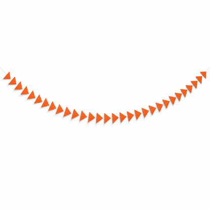 Orange Triangle Garland Decoration
