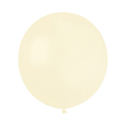 18" Round Butter Cream Coloured Latex Balloon
