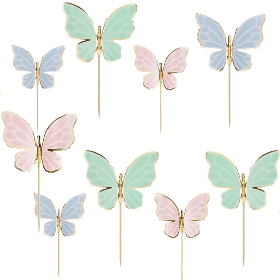 Butterfly Cake Toppers for Birthday Cakes