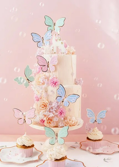 Butterfly Cake Toppers for Birthday Cakes