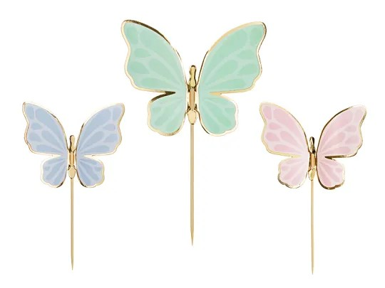 Butterfly Cake Toppers for Birthday Cakes