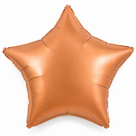 Star Foil Balloon - Caramel Colour