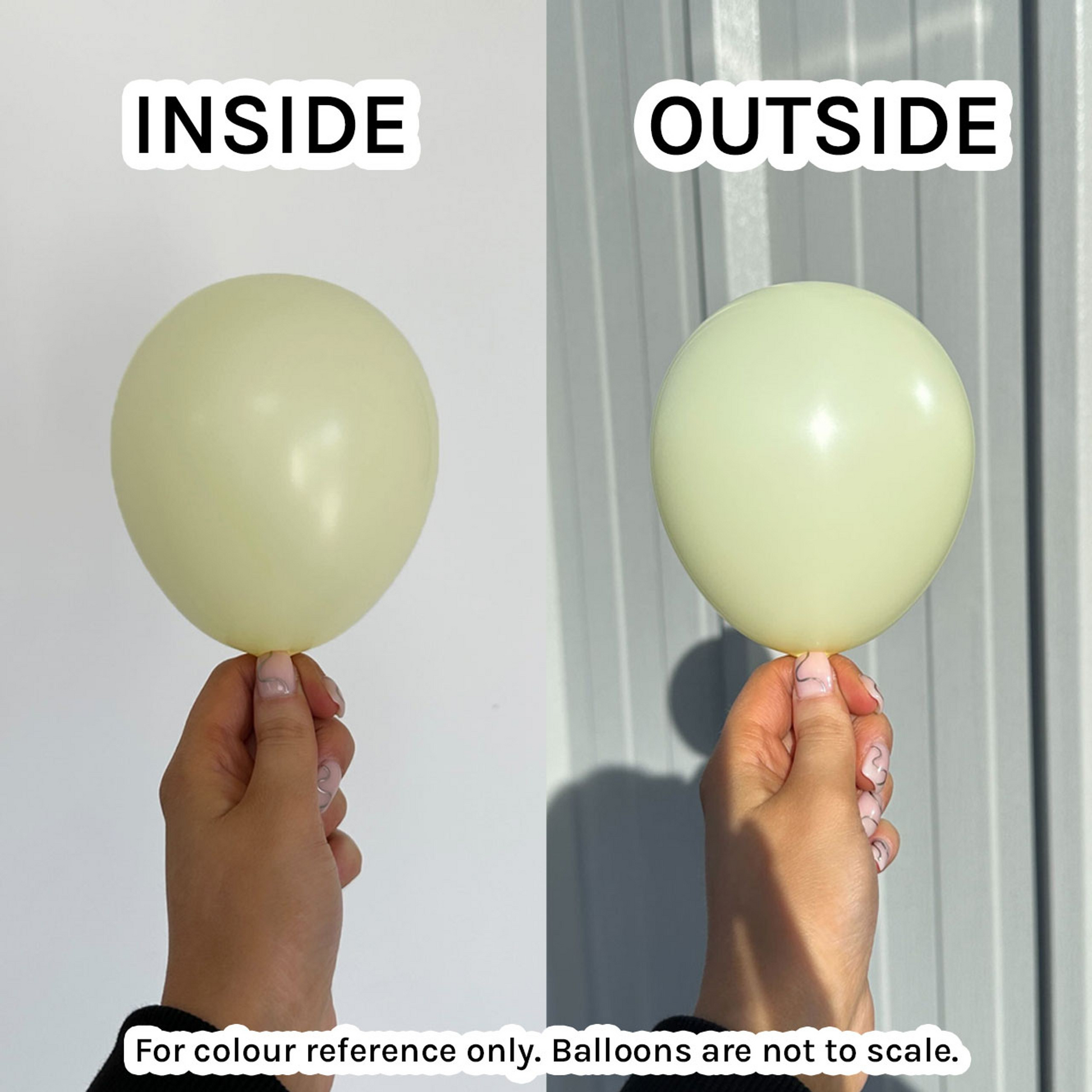 Chalk Pastel Balloons | Real Life Colour Image