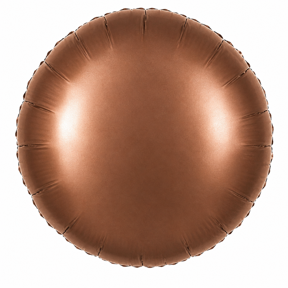 Chocolate Brown Foil Balloon Circle