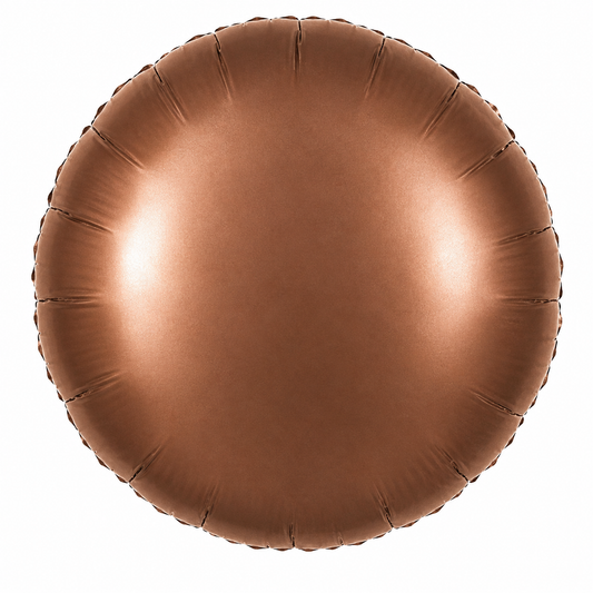 Chocolate Brown Foil Balloon Circle