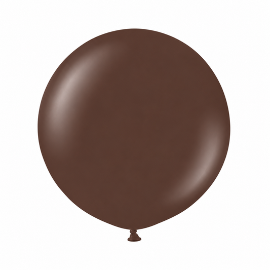 18" Chocolate Brown Round Latex Balloon | I8 Inch Round Balloons